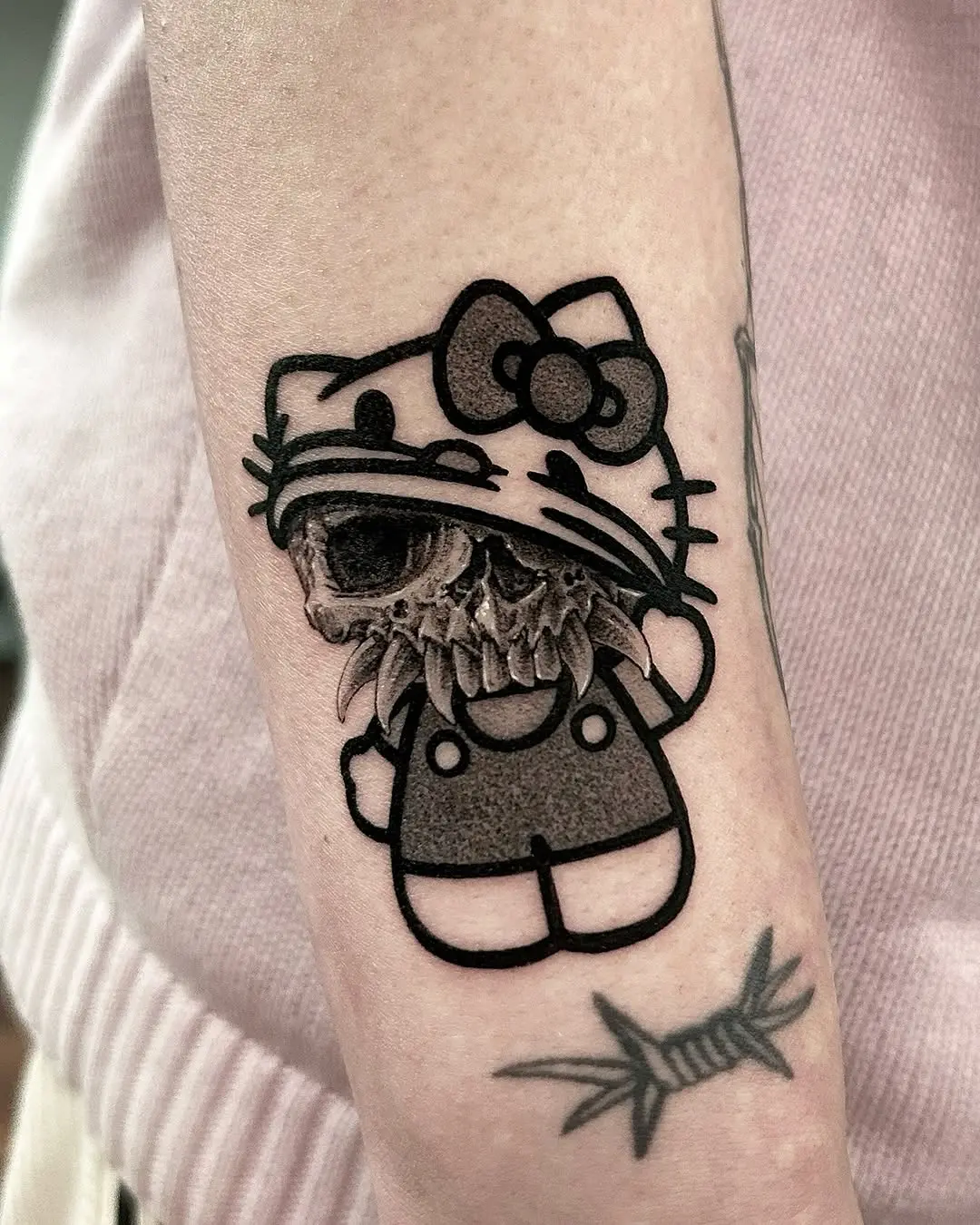 A twist on a classic character tattoo.