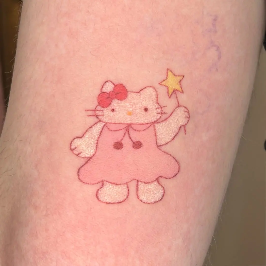 Charming Hello Kitty with magical vibes