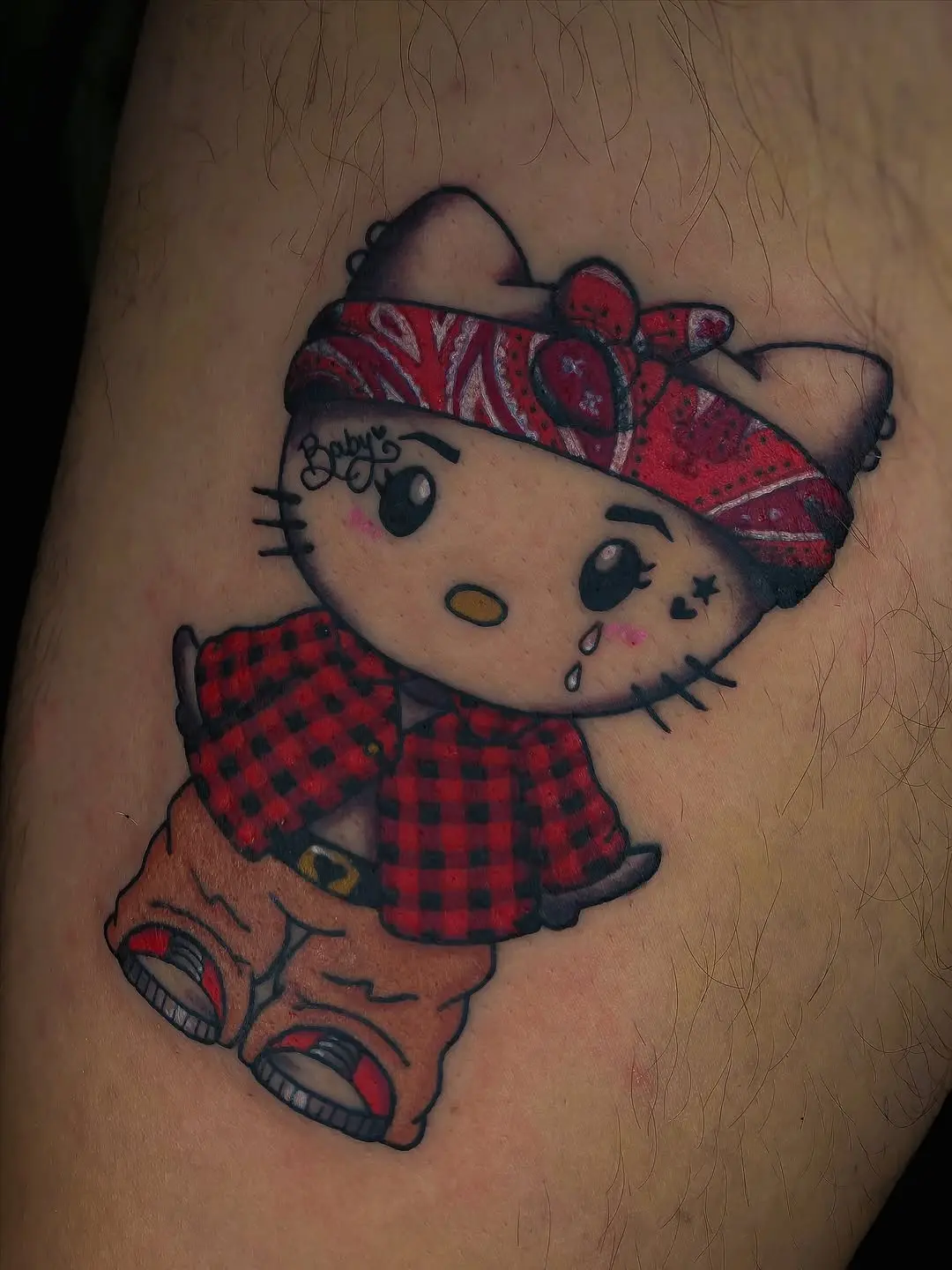 Adorable Hello Kitty with a trendy styling twist