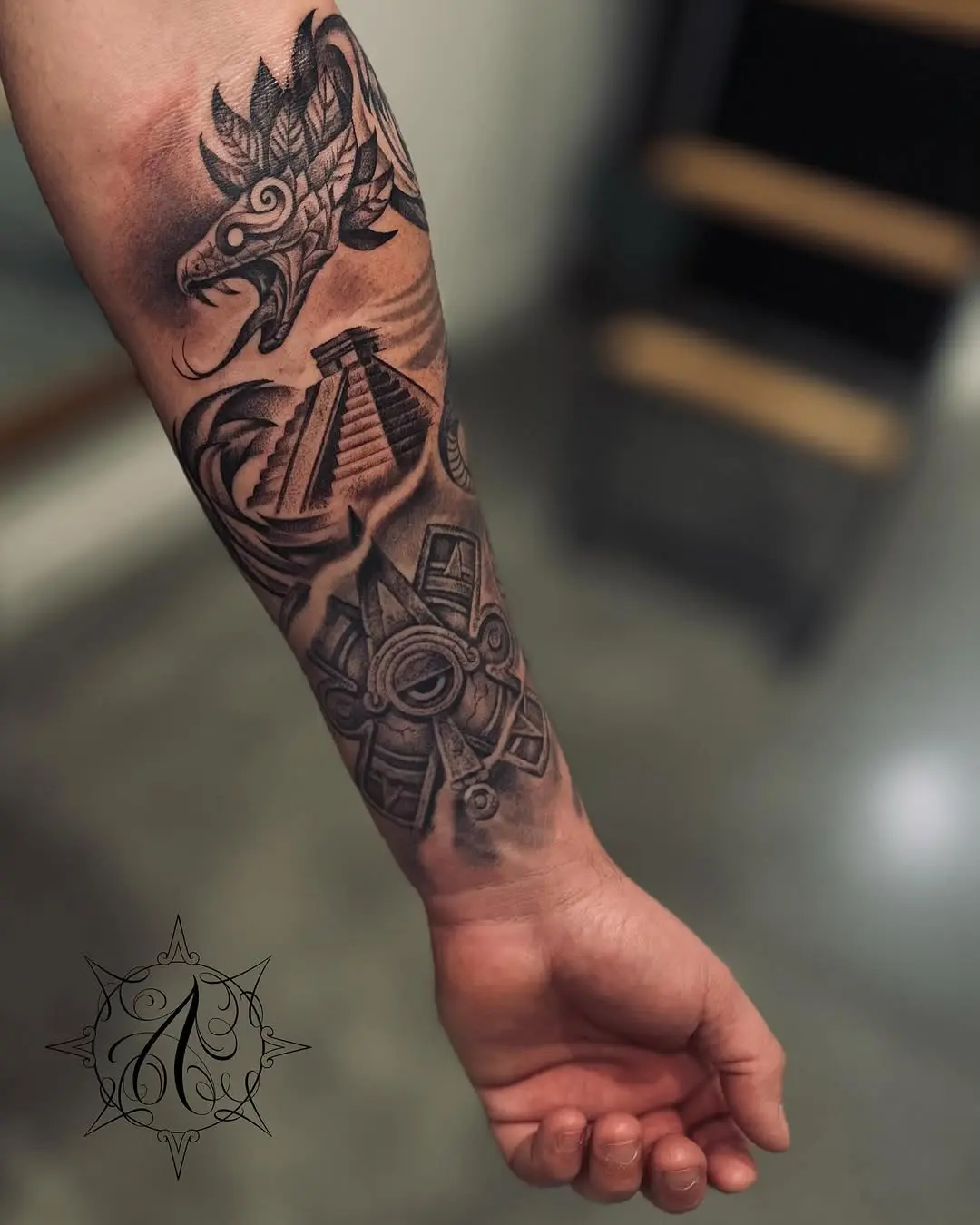 Explore intricate Aztec tattoo designs for inspiration