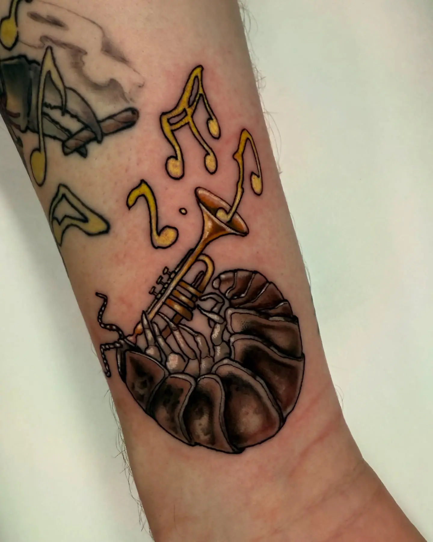 A unique blend of jazz and nature in ink