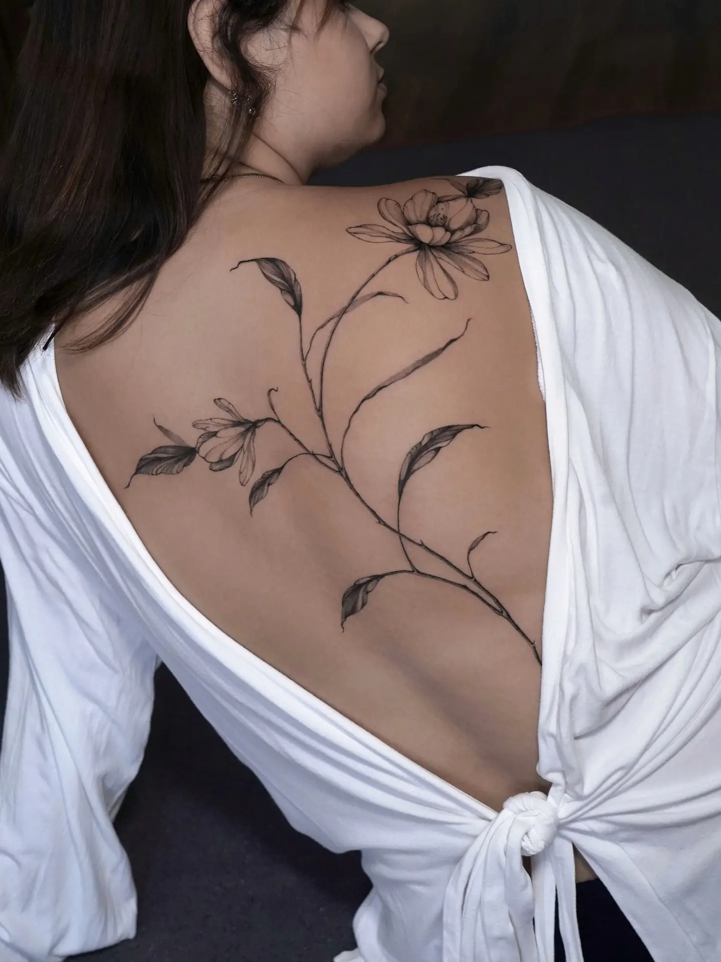 Elegant Magnolia Tattoo Gracefully Adorning Skin