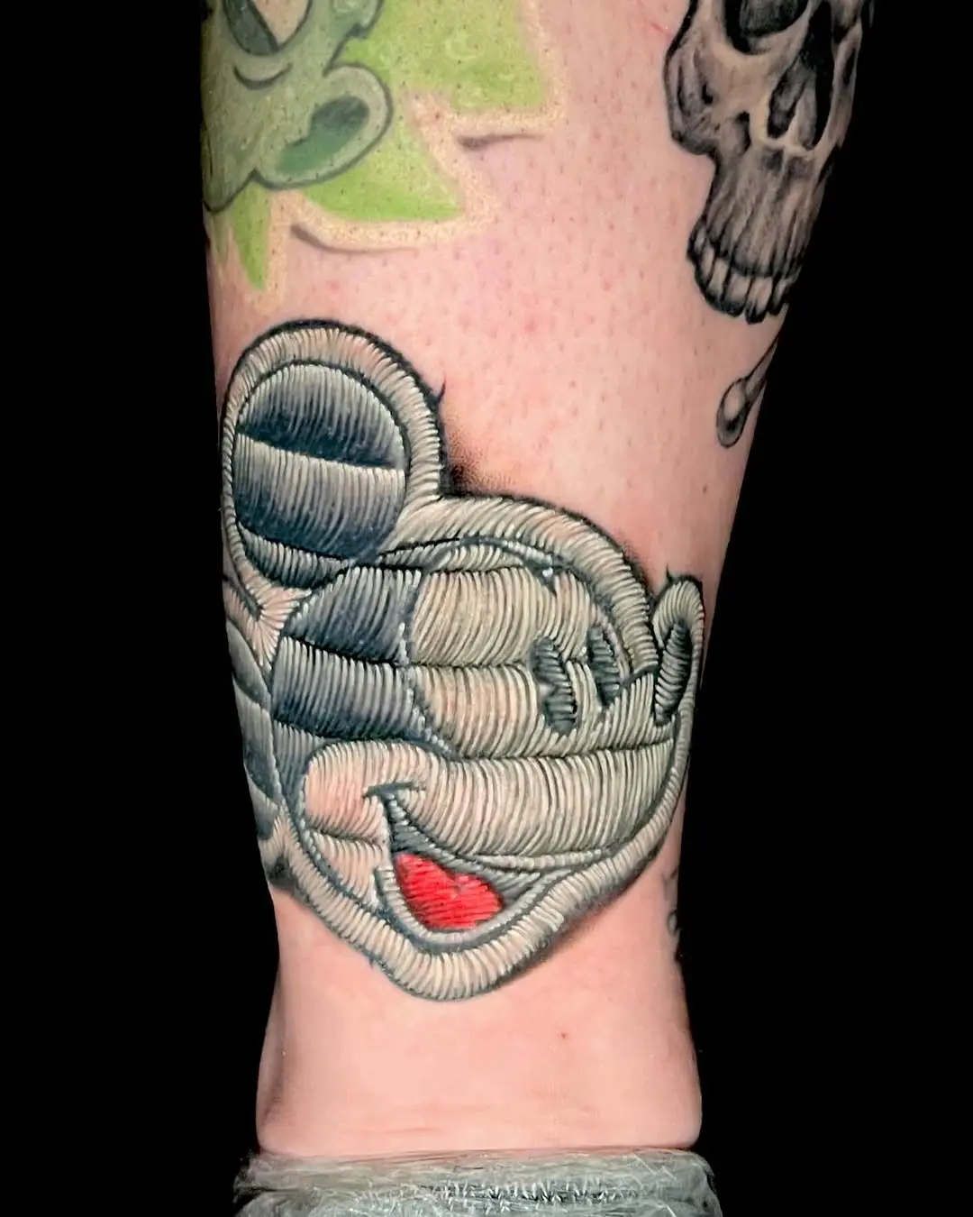 Stylish Mickey Mouse tattoo with vibrant colors