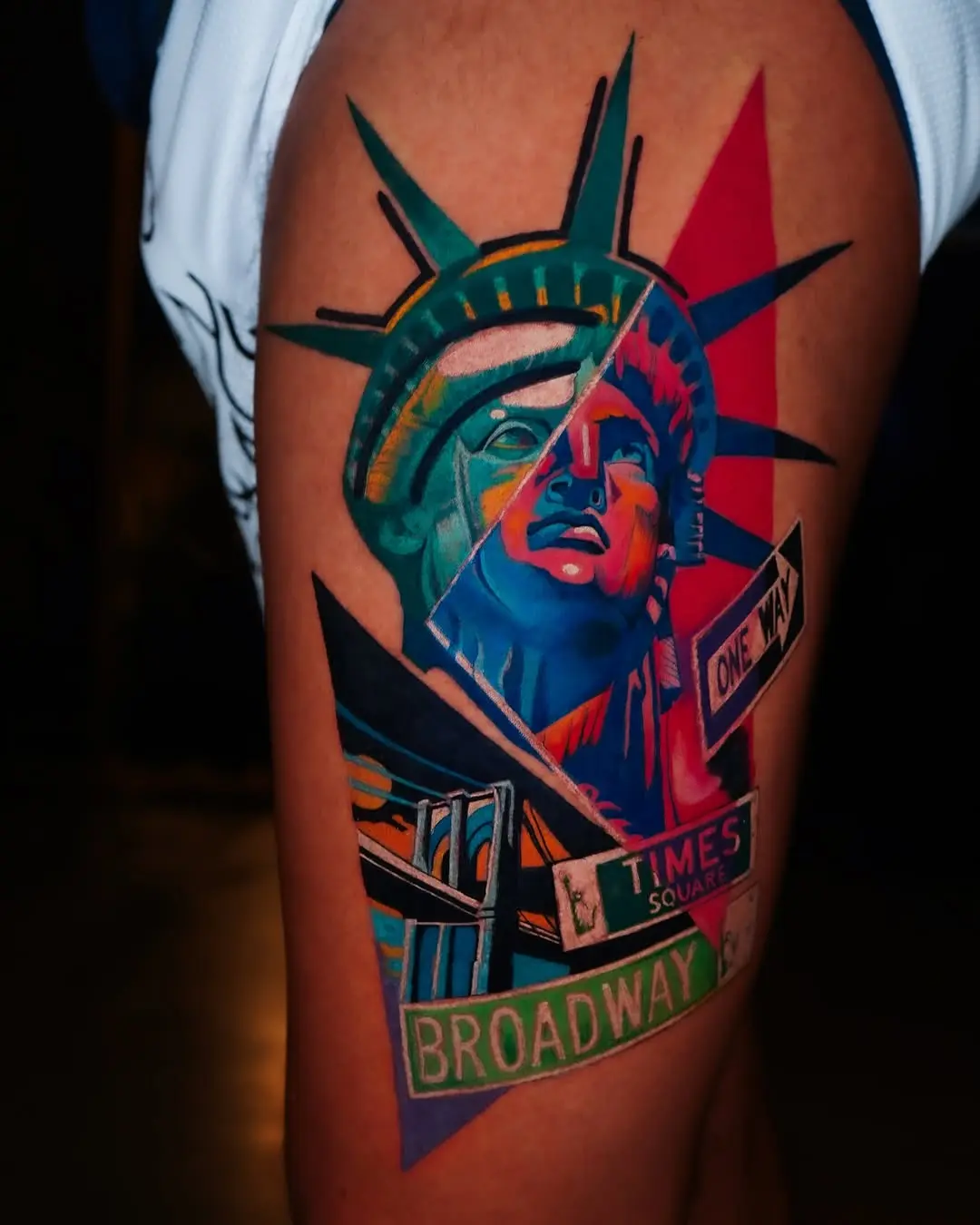 Bold Statue of Liberty Tattoo Design