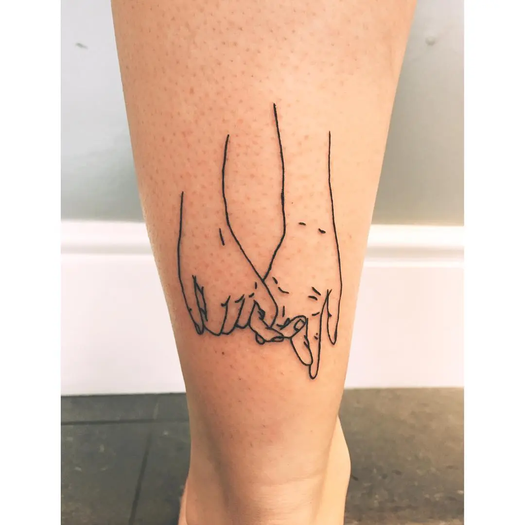 Minimalist Pinky Promise Tattoo Design