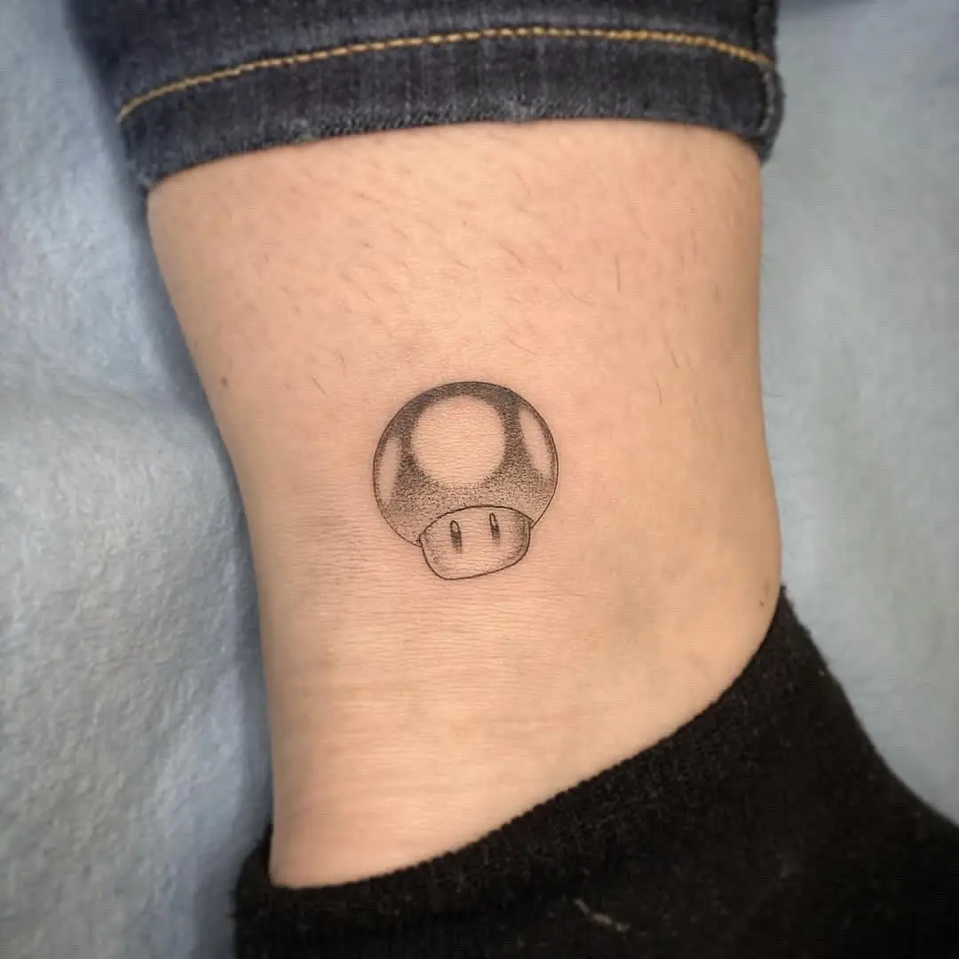 Iconic Mushroom Tattoo with a Classic Vibe