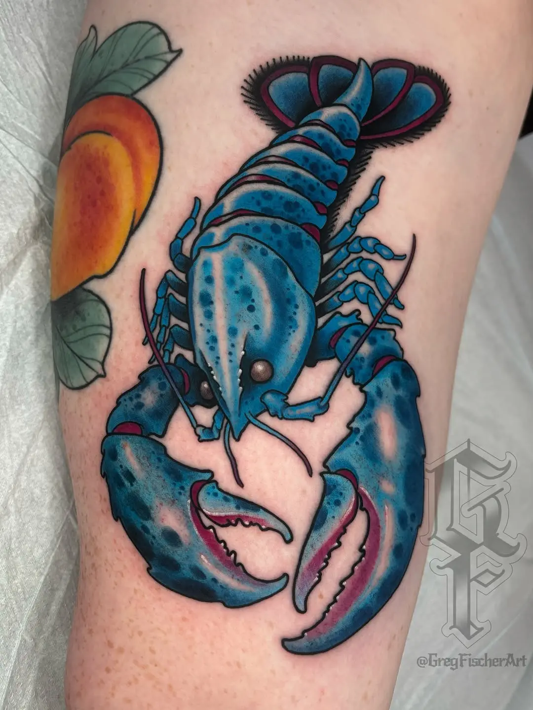Stunning Realistic Lobster Tattoo Design