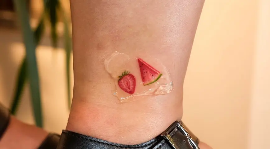 Cute fruit tattoos for playful vibes