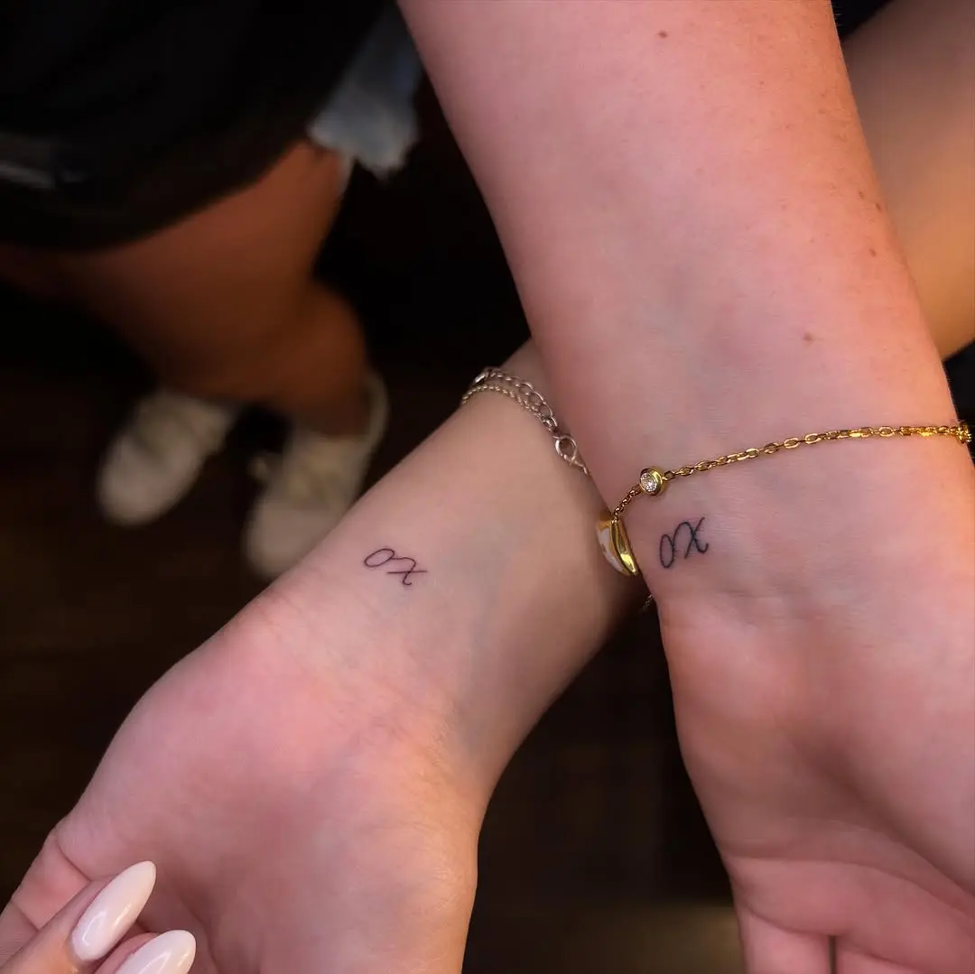 Charming XO Wrist Tattoos for Close Connections