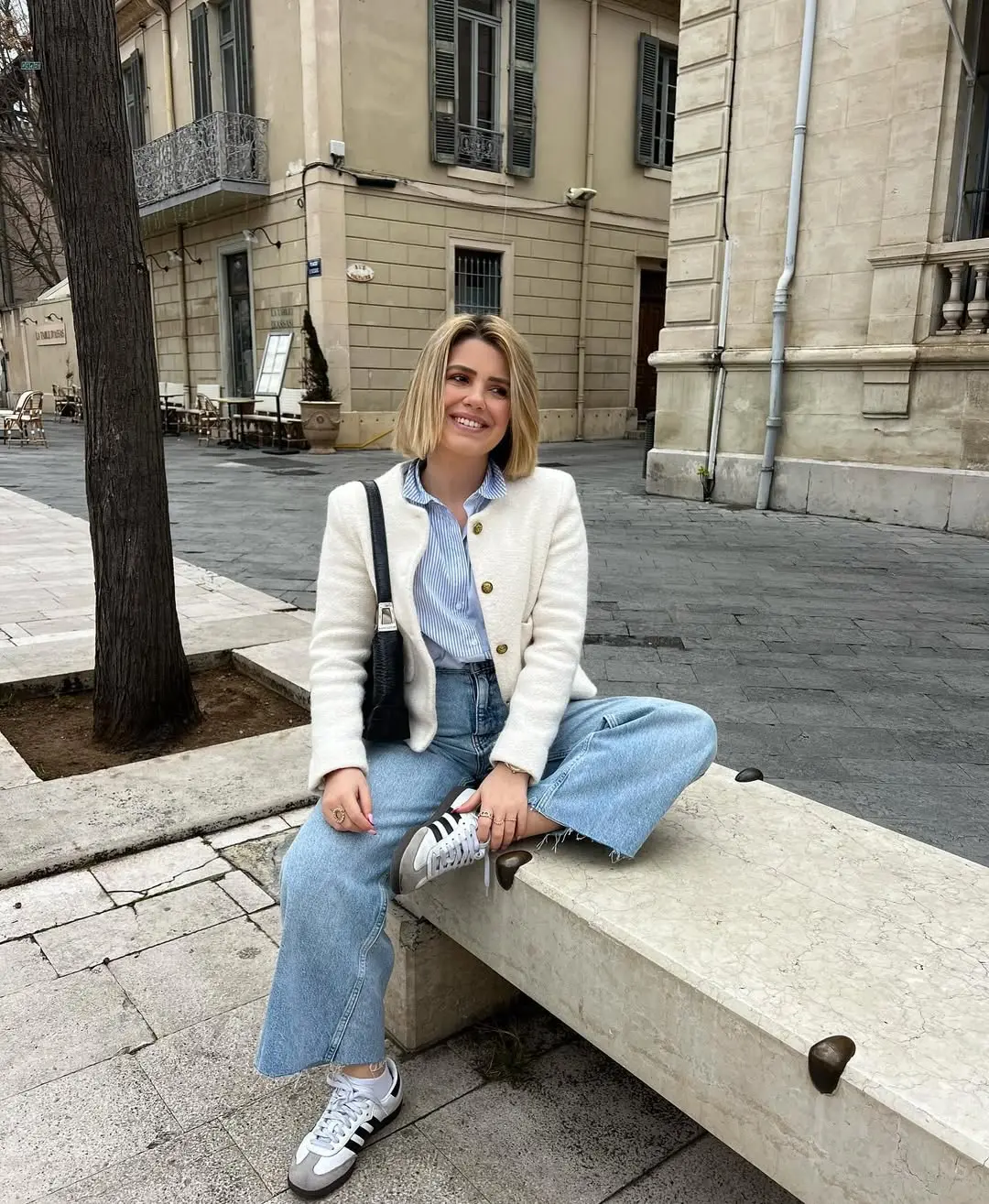 Effortlessly stylish street-ready denim ensemble