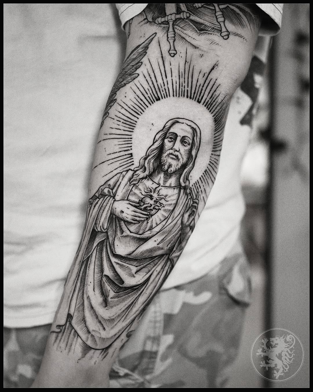 Detailed Jesus Tattoo Reflects Faith and Devotion
