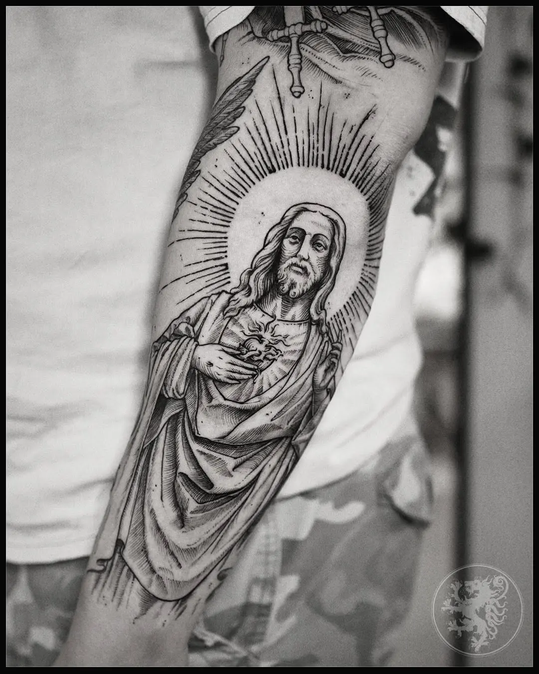 Detailed Jesus Tattoo Reflects Faith and Devotion