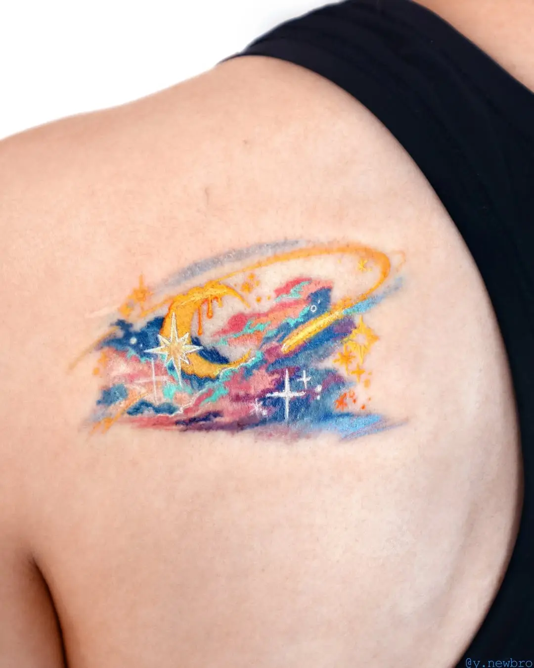 A beautiful blend of colors depicting celestial vibes