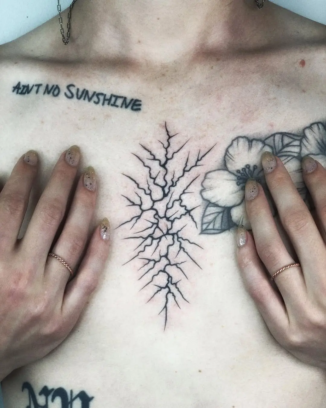 Intricate roots tattoo exhibiting natural beauty