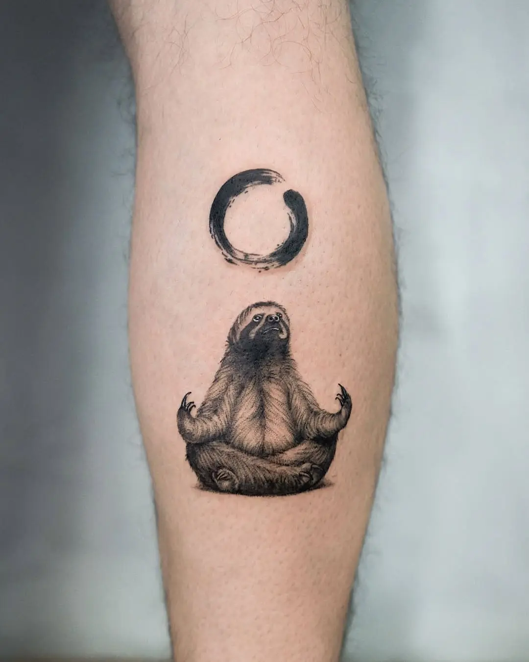 Serene Sloth in Meditative Pose