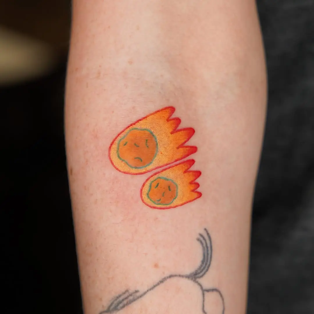 Expressive Meteor Tattoos for Enthusiasts