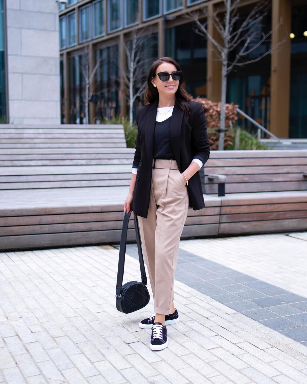 Chic Street Style with a Black Blazer