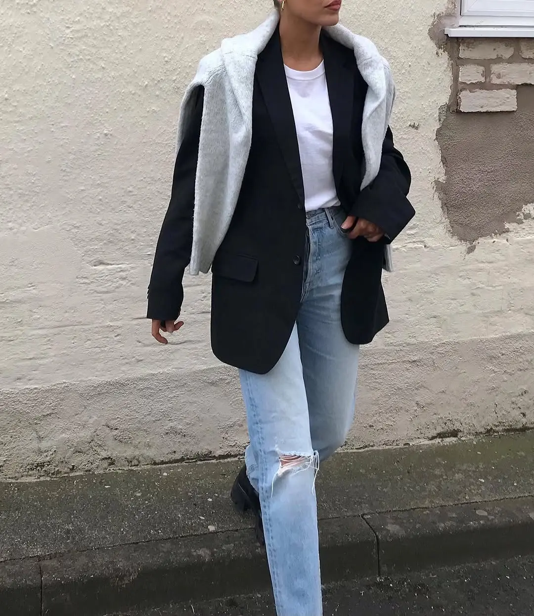 Chic Streetwear Essentials Featuring a Black Blazer