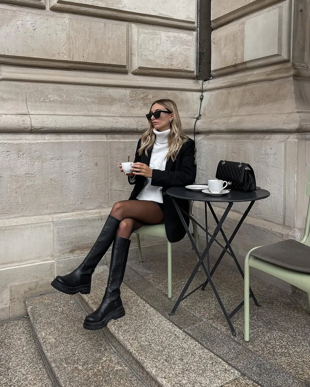Chic black blazer for casual outings
