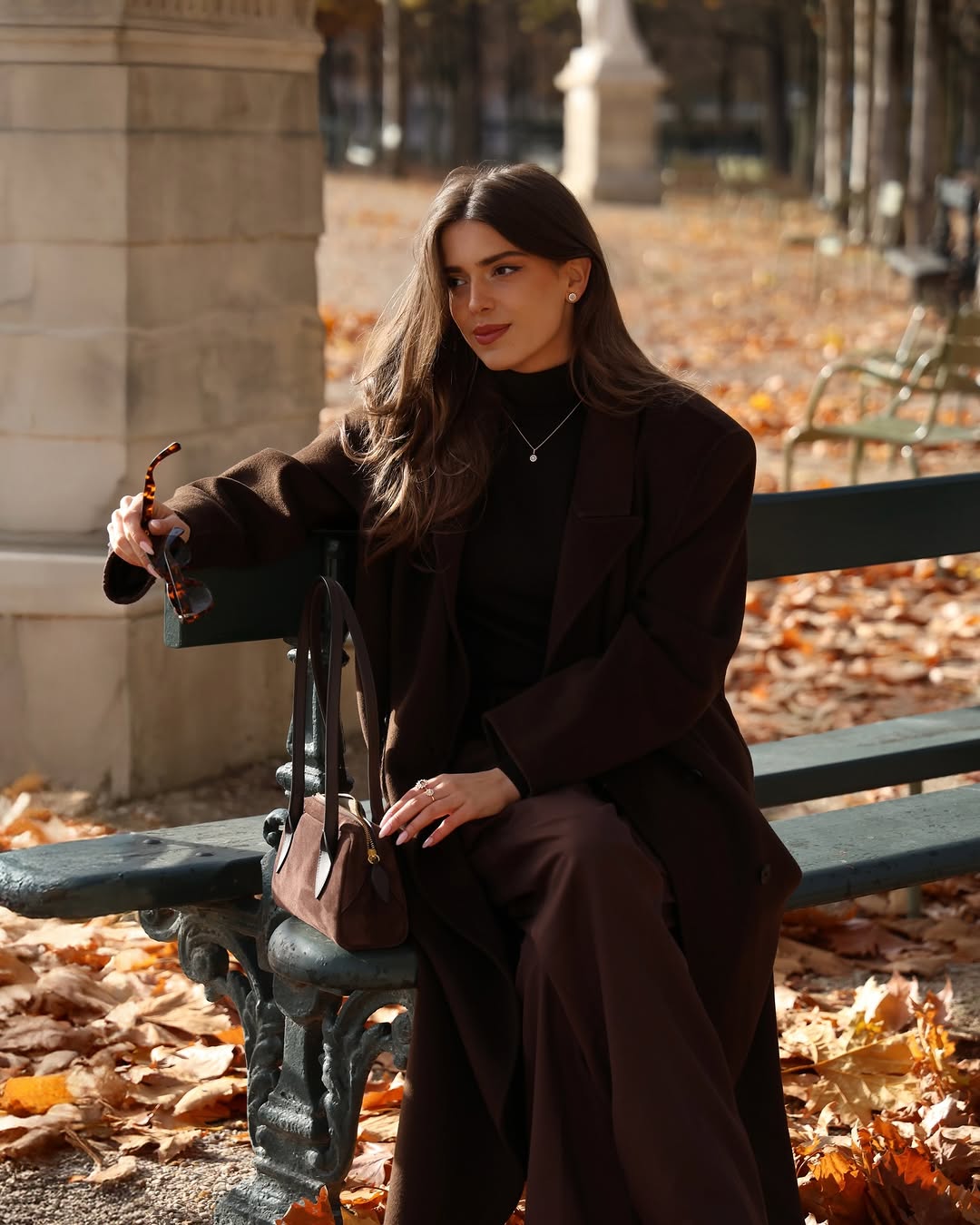 Chic Winter Date Look in Earthy Tones