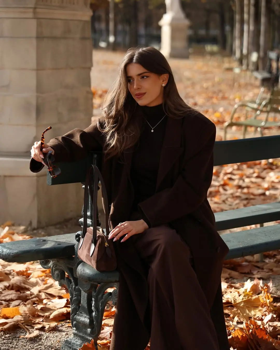 Chic Winter Date Look in Earthy Tones