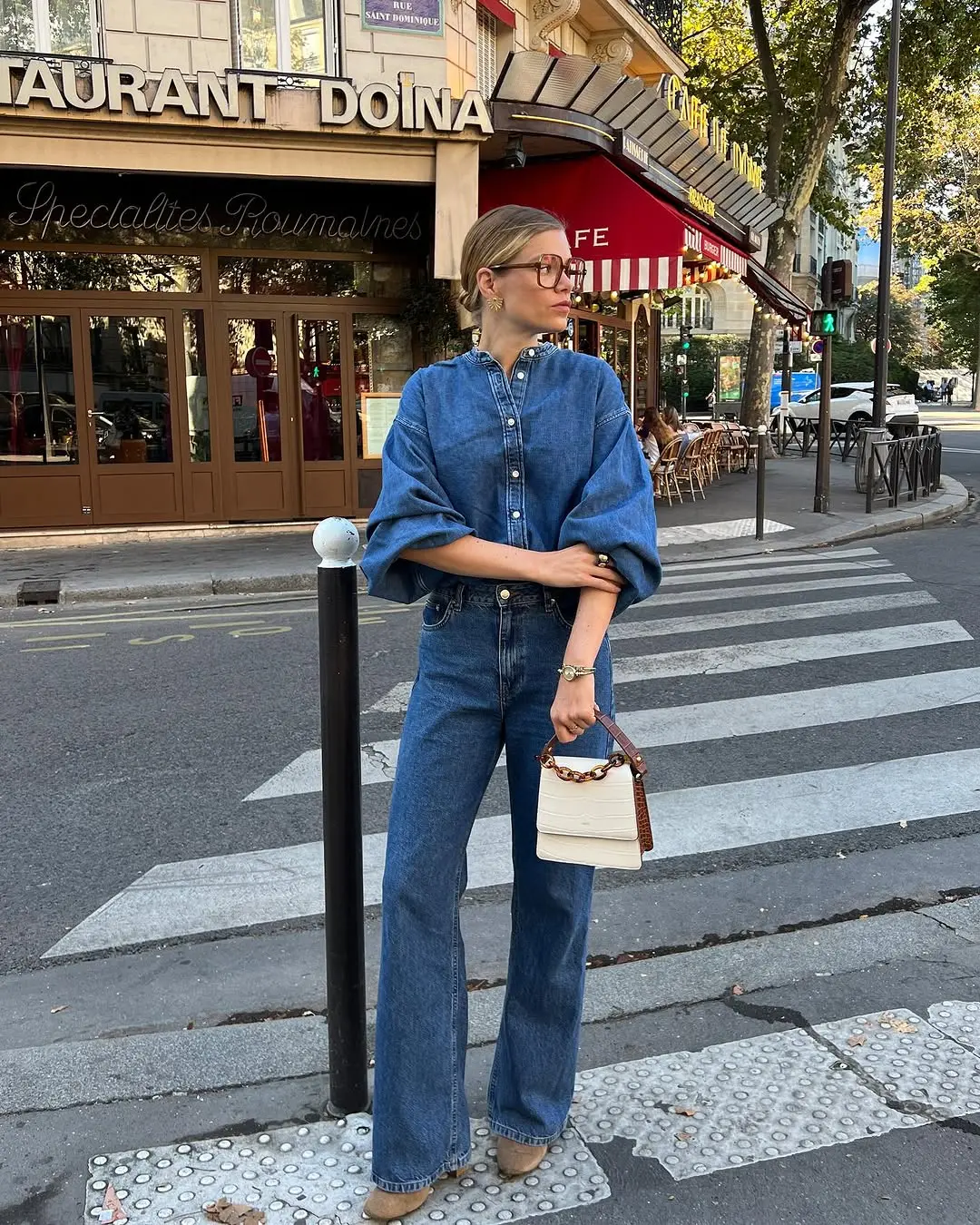 Effortlessly chic denim ensemble for any occasion