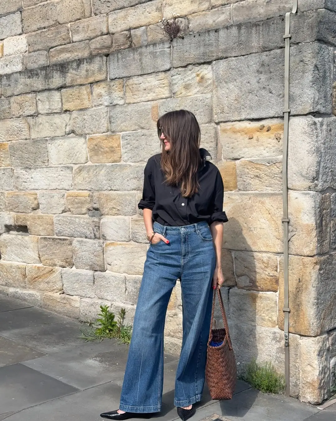Effortless style with denim and a classic top