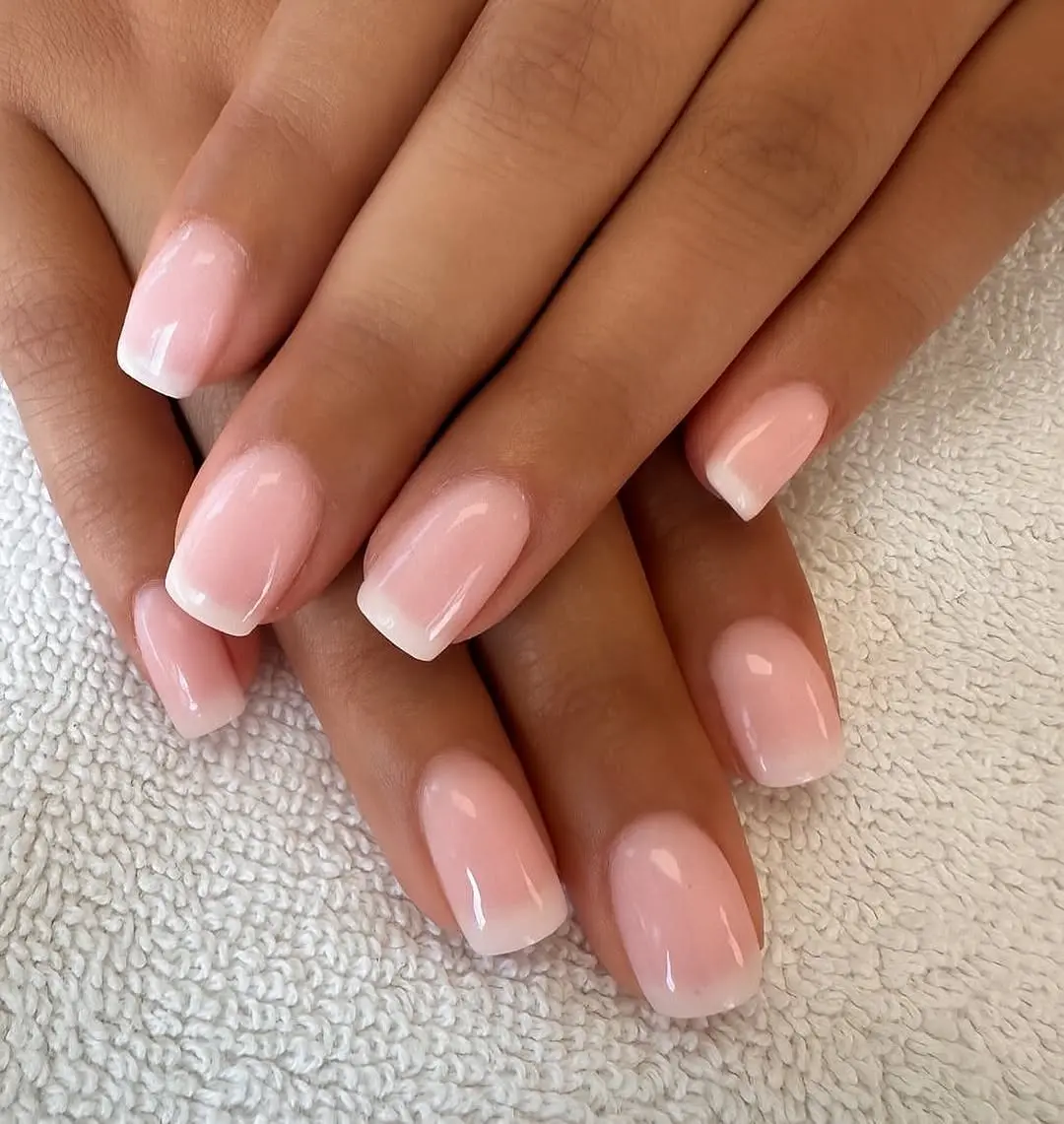 Refined elegance with classic French tips