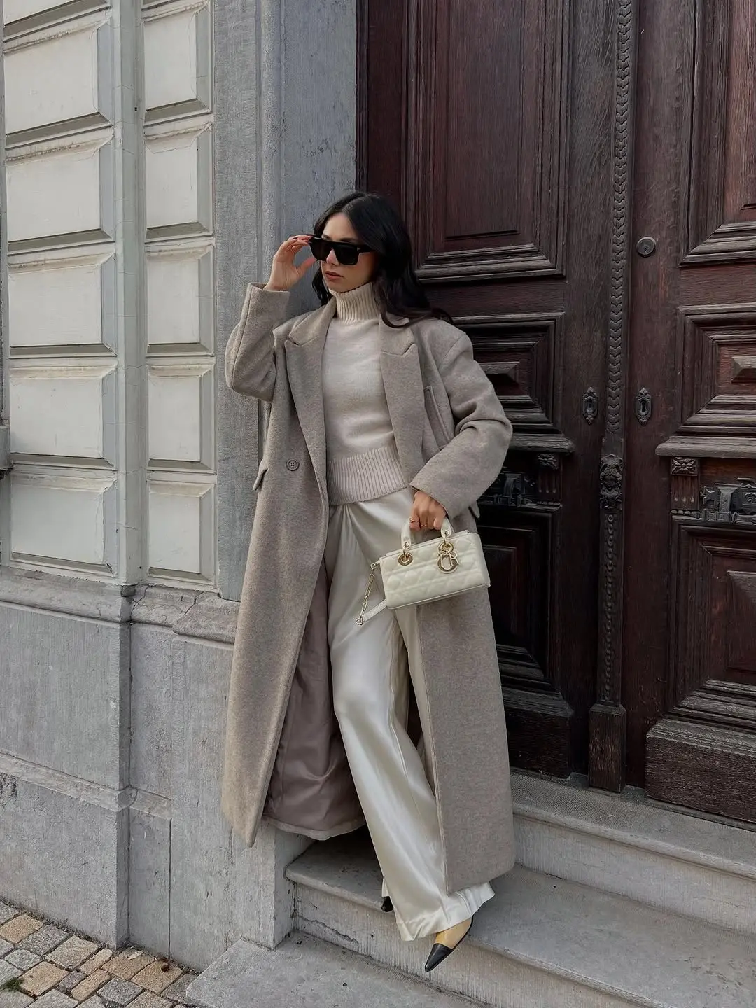 Chic layered ensemble for winter sophistication