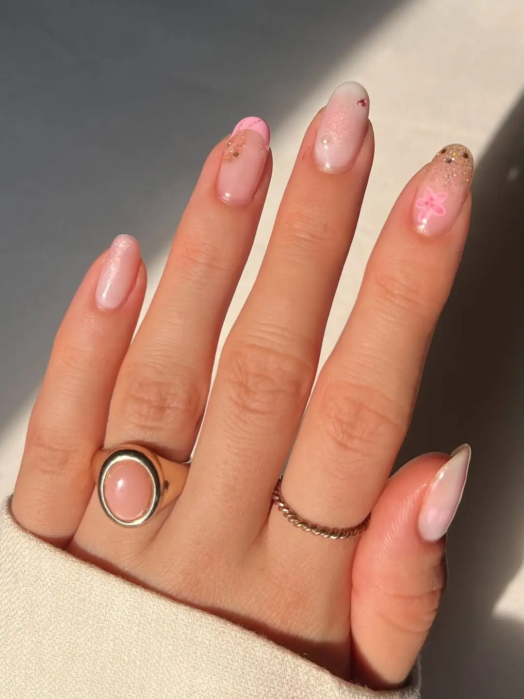 Chic and Playful Graduation Nail Design