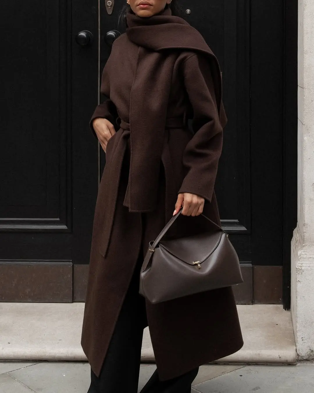 Chic and Cozy Monochrome Brown Ensemble