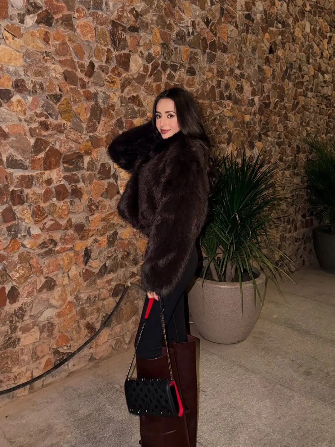 Chic winter ensemble exuding elegance and sophistication