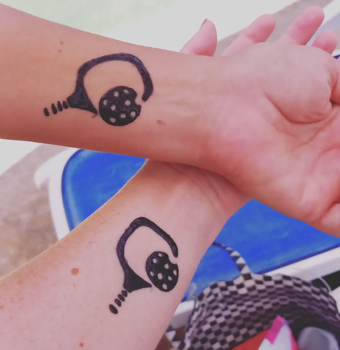 Stylish pickleball tattoos embraced by fans