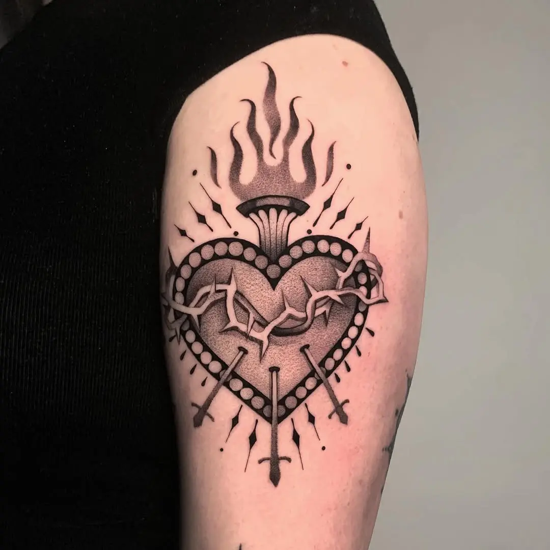 Heart Symbolism in Sacrificial Tattoos