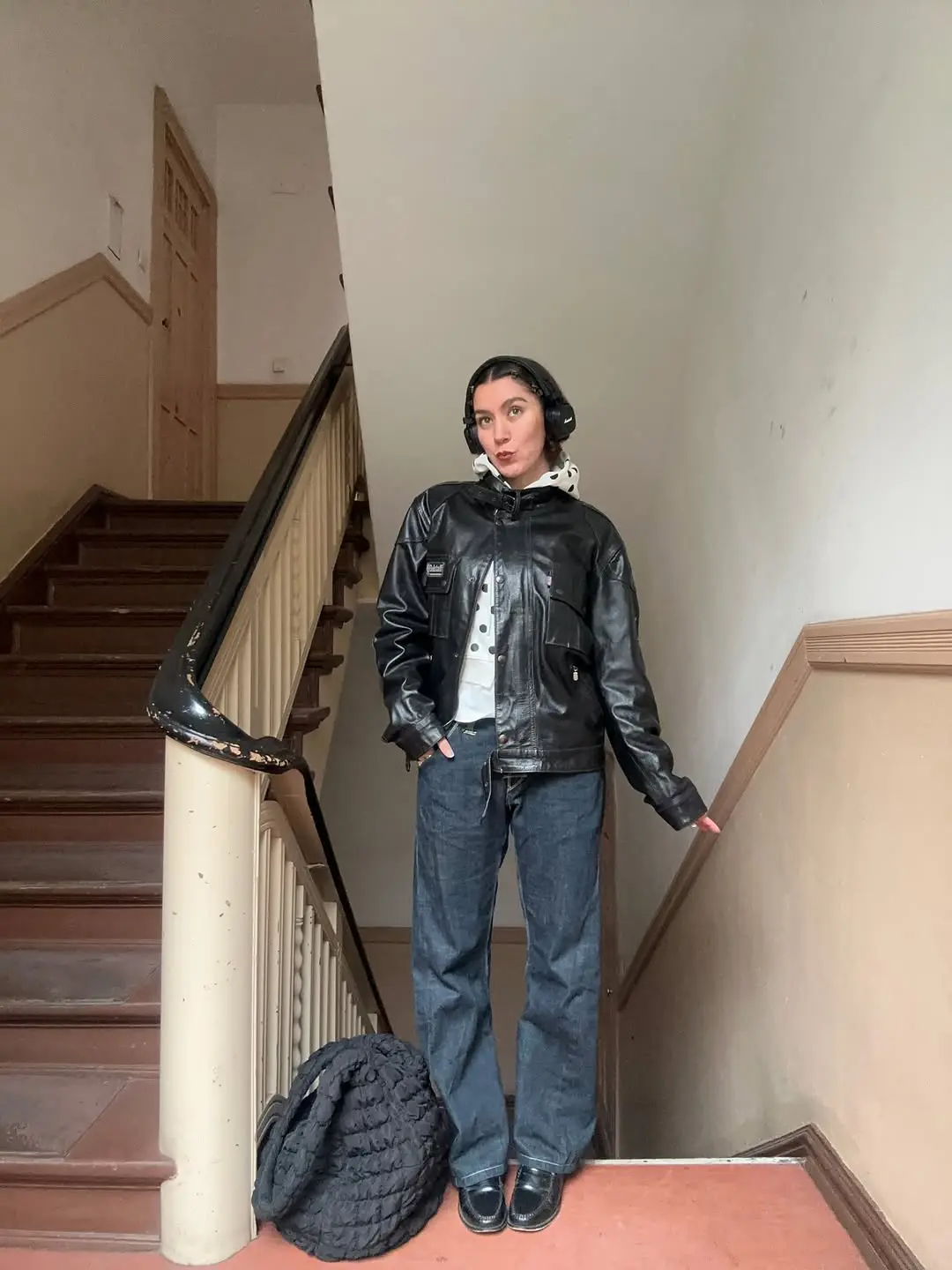 Chic winter work fit with a modern twist