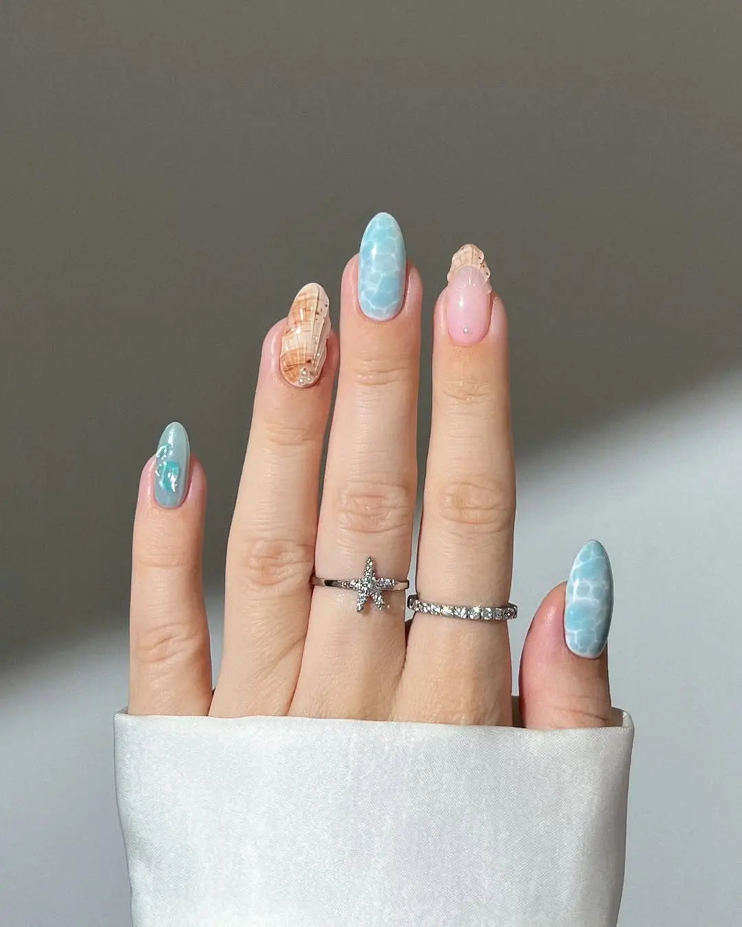 Colorful nails perfect for beach vibes