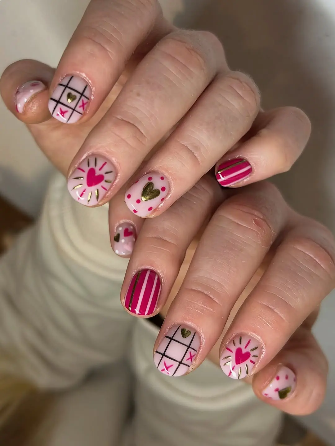 Charming Valentine’s Day Nail Art Design