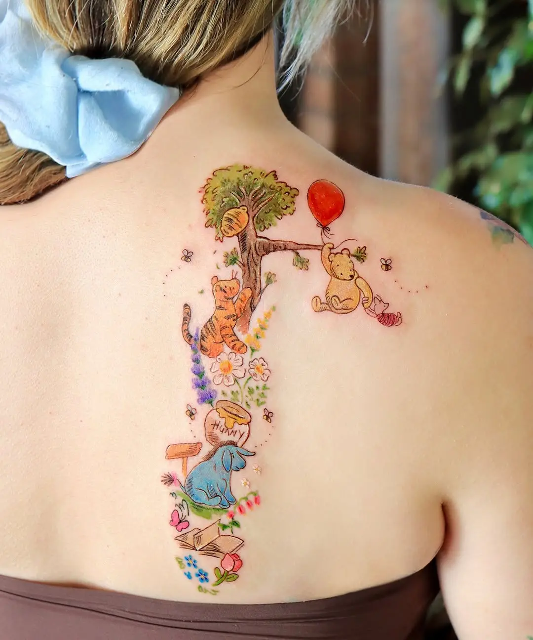 Charming Winnie the Pooh and Friends Tattoo