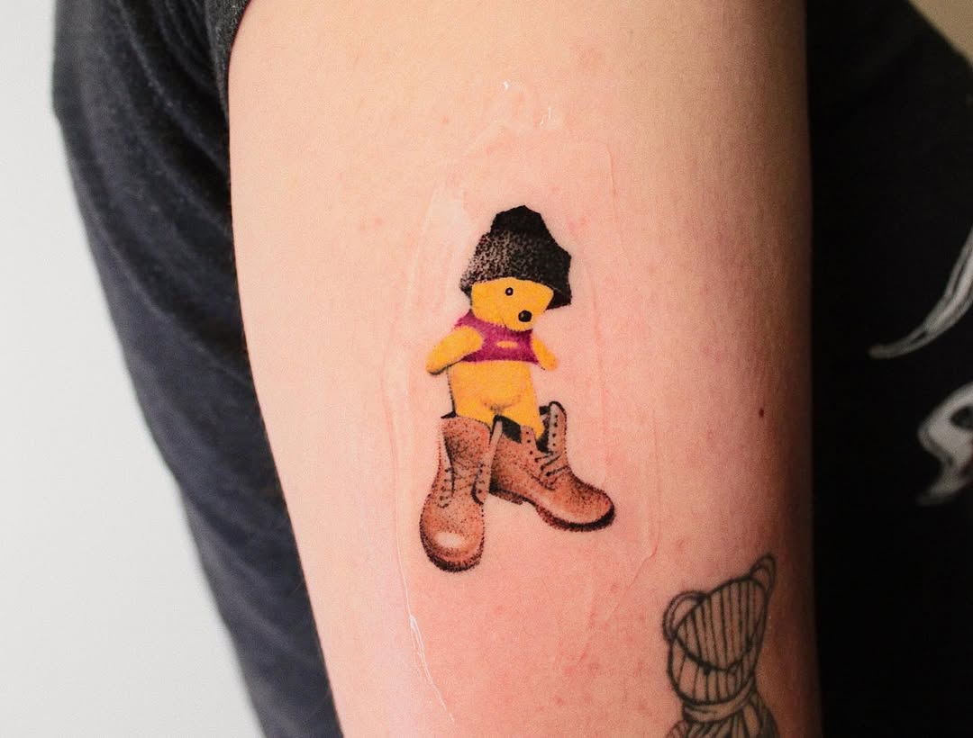 Winnie the Pooh in Unique Fashion Statement