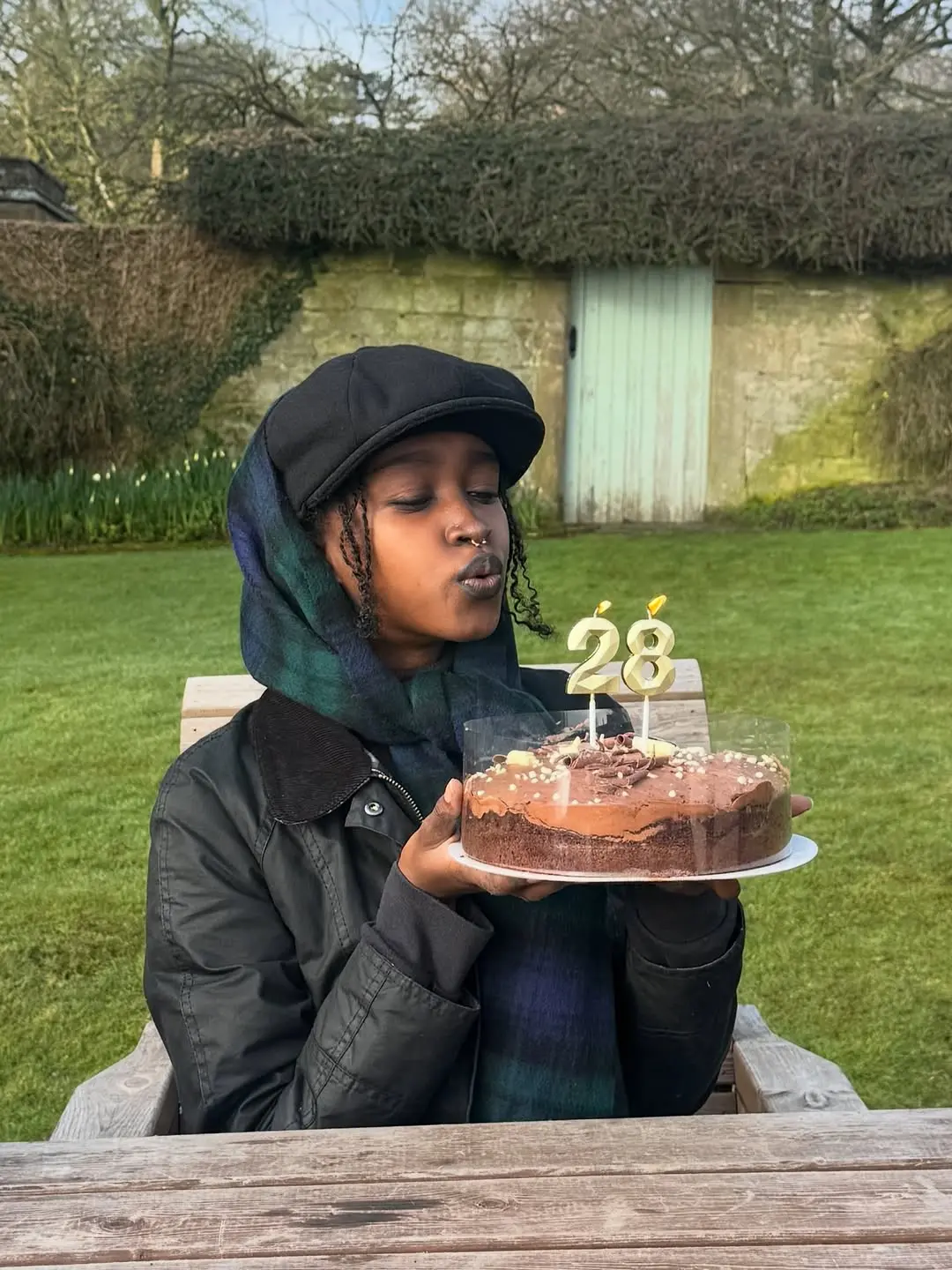 Stylish birthday look with a playful vibe