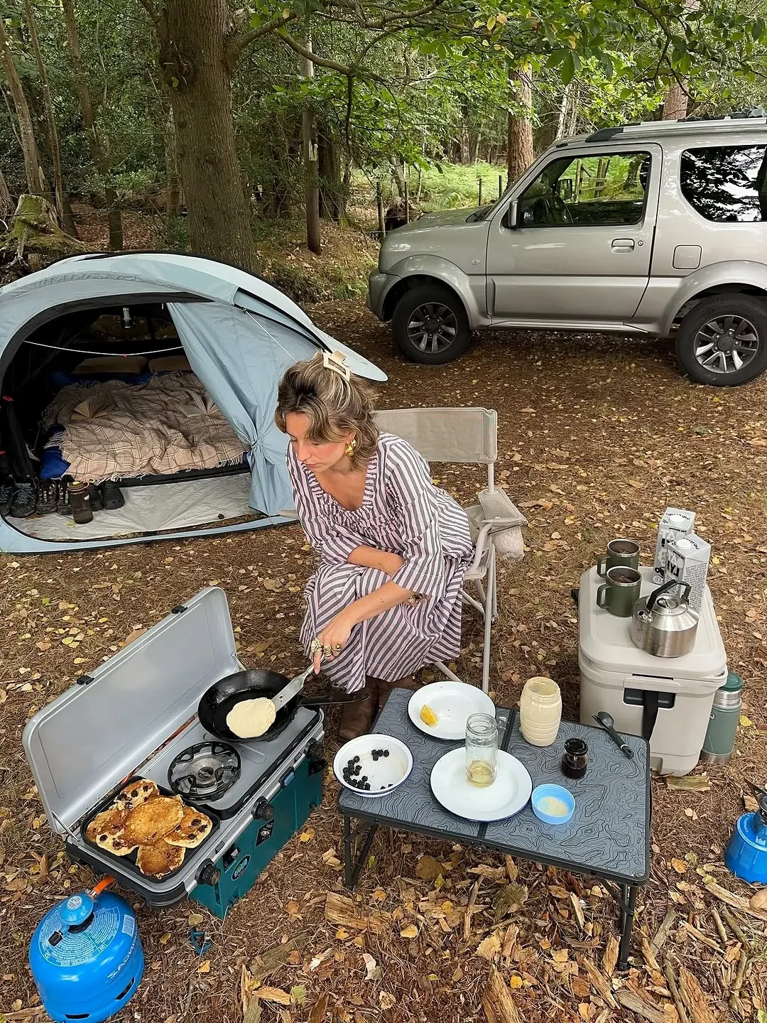 Chic Bohemian Outfit for Cozy Camping Vibes