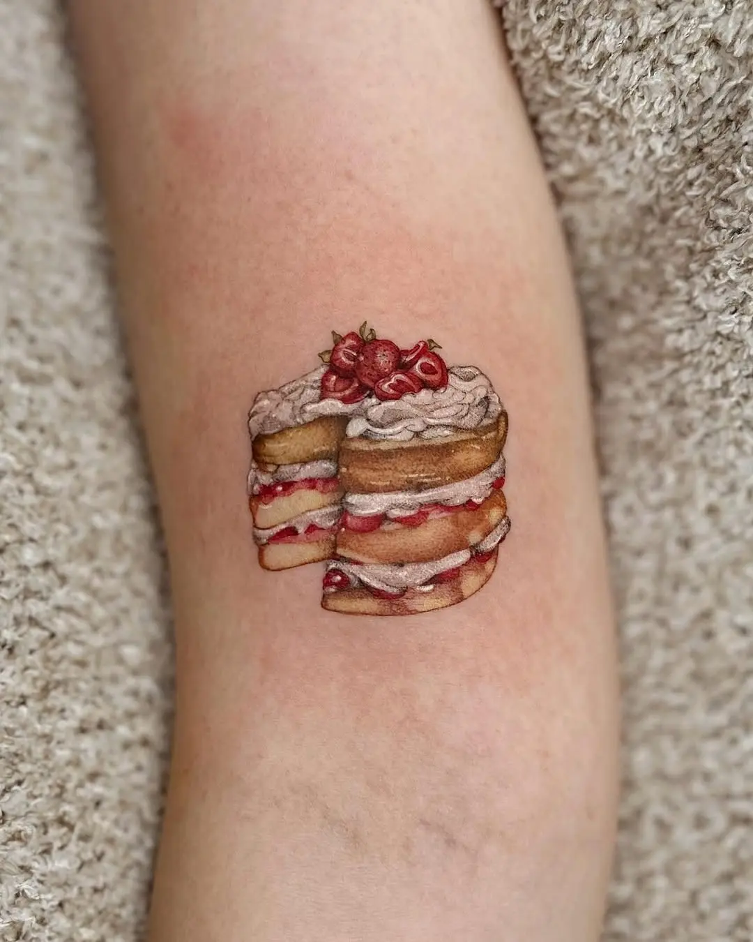 Deliciously Detailed Cake Tattoo Art