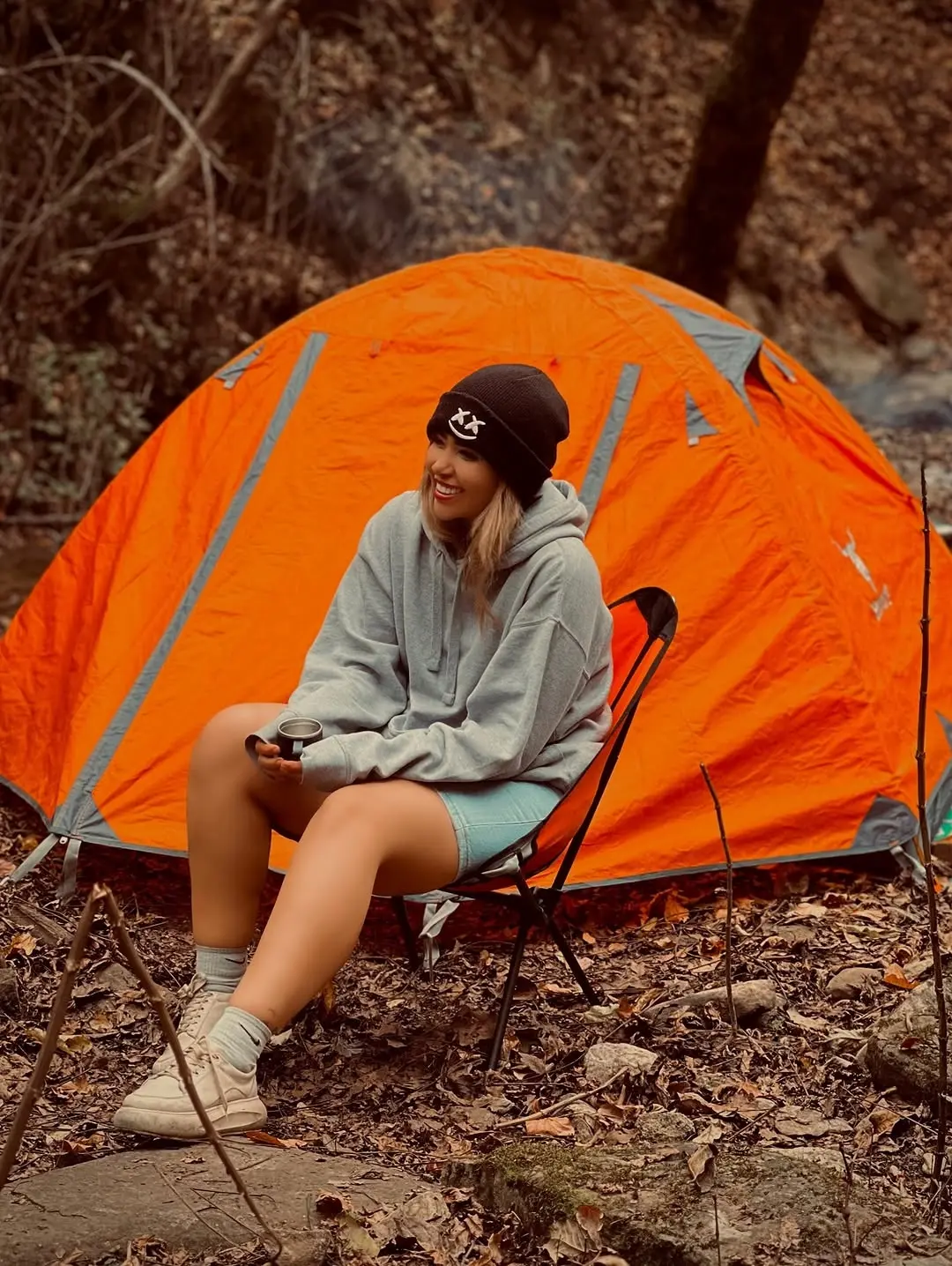 Comfortable and stylish camping attire for women