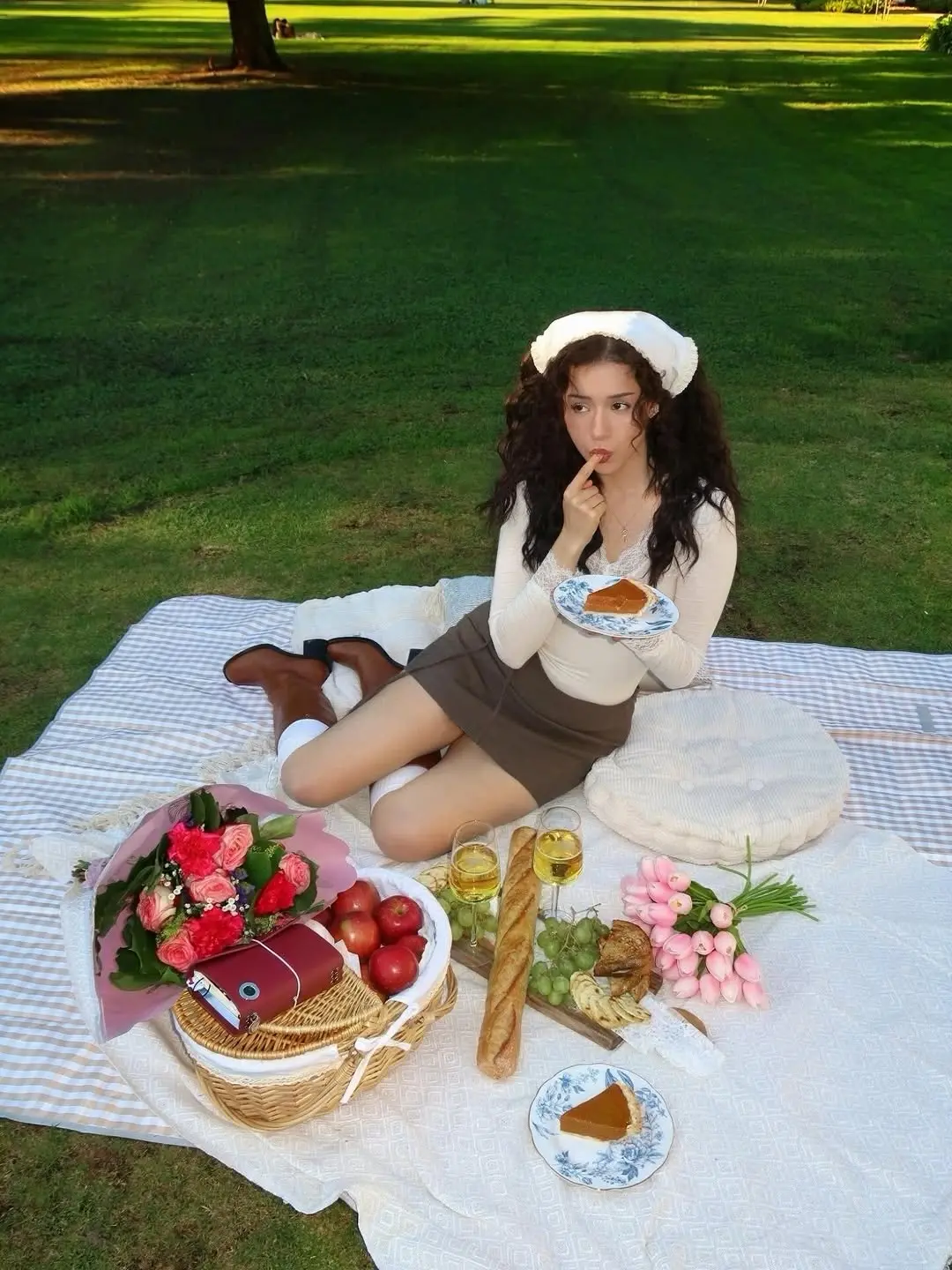 Chic picnic ensemble for sunny outdoor gatherings