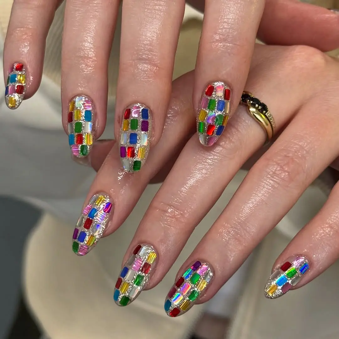 Vibrant and Fun Birthday Nail Art