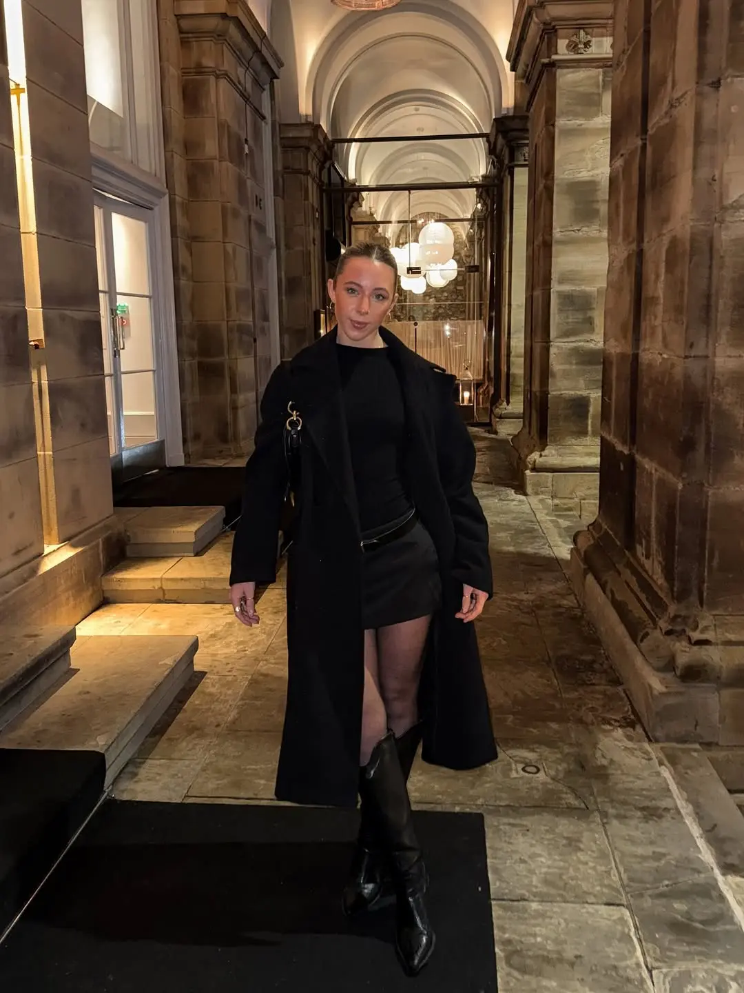 Chic Black Ensemble for a Sleek Night Out