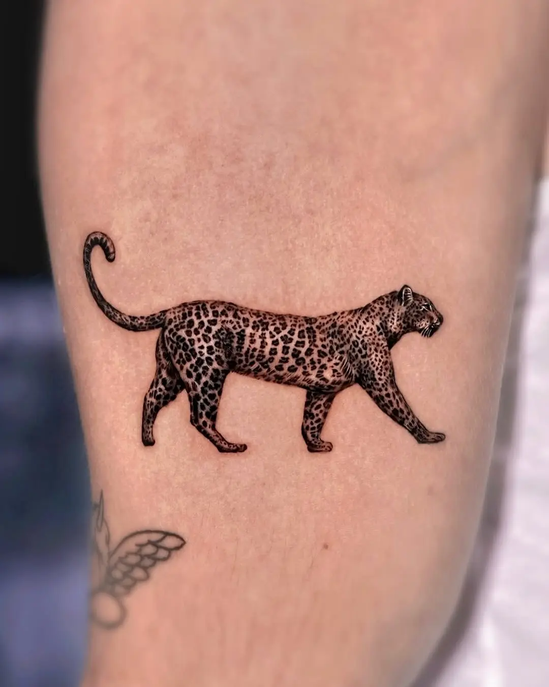 Stunning cheetah tattoo showcasing intricate details