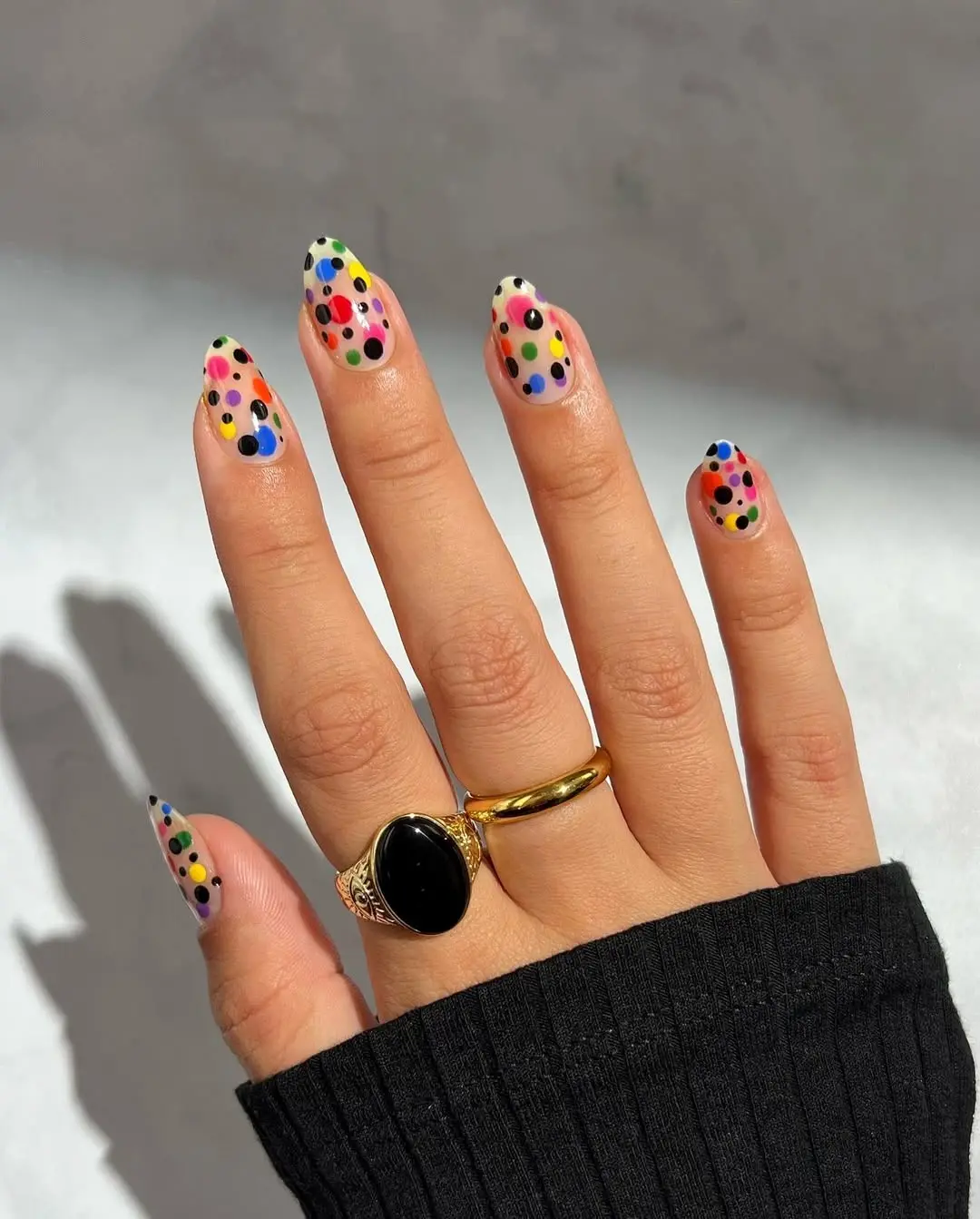 Playful polka dot design for Easter vibes