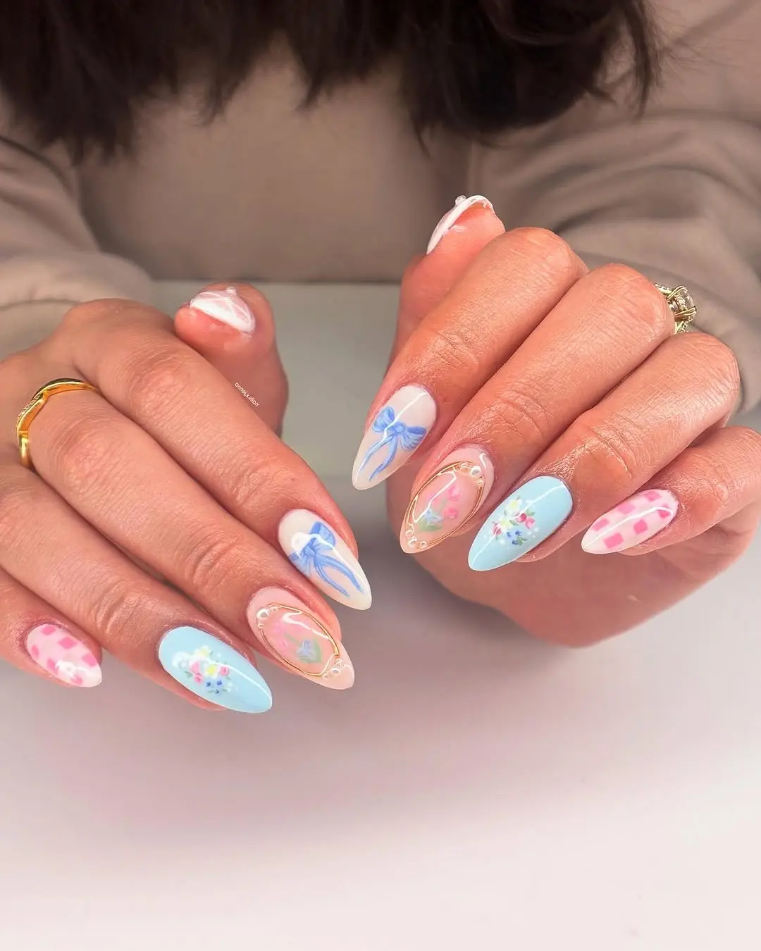Charming pastel Easter nail art designs