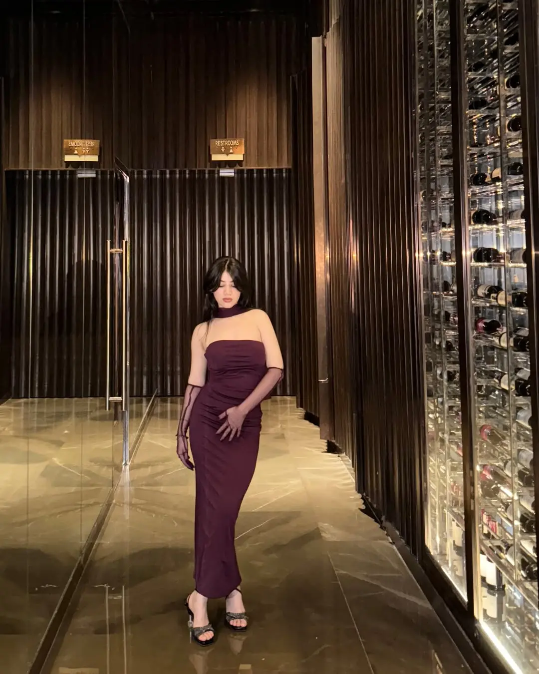 Sleek Purple Dress for Romantic Evenings